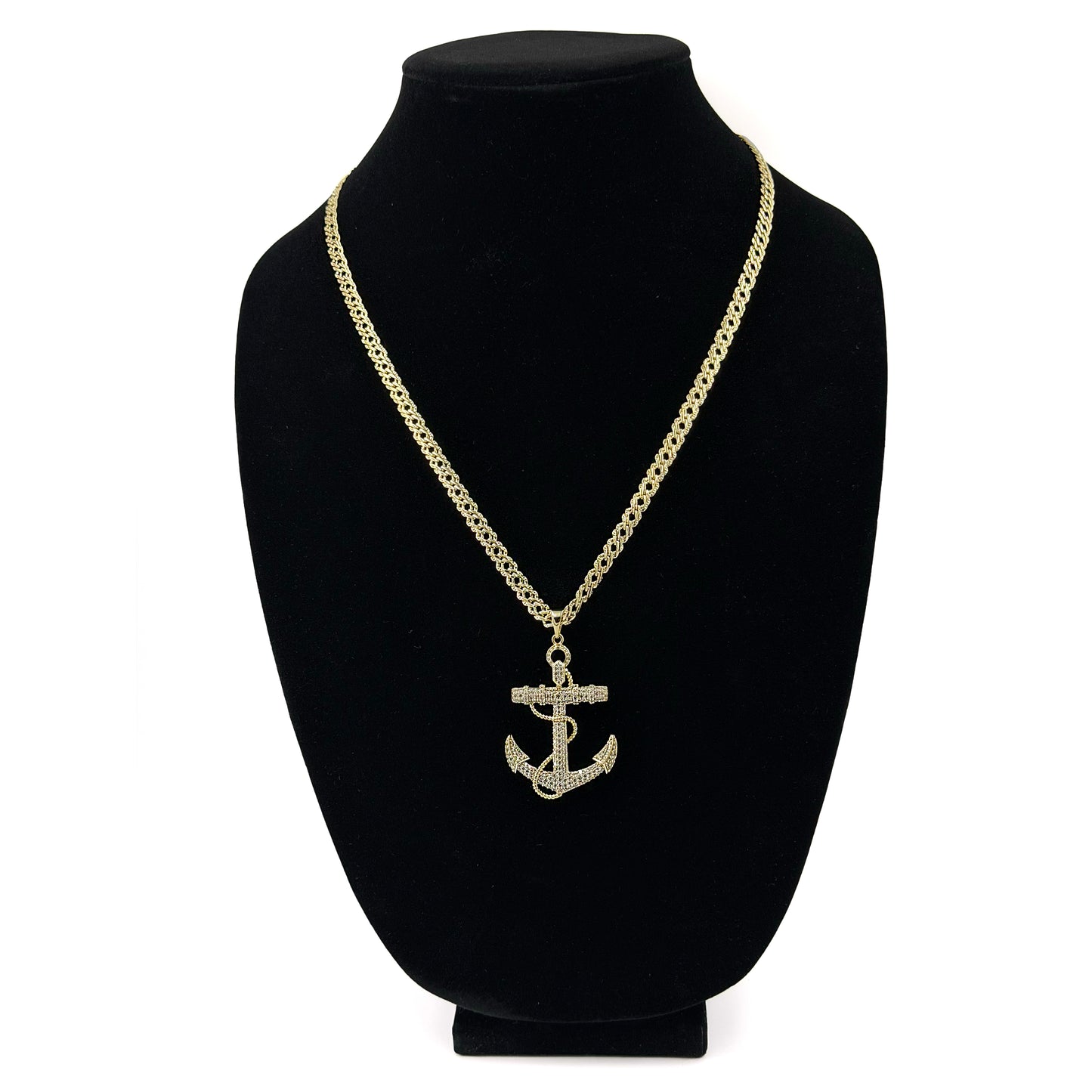 Cadena con Dije Caballero Oro Laminado 14k