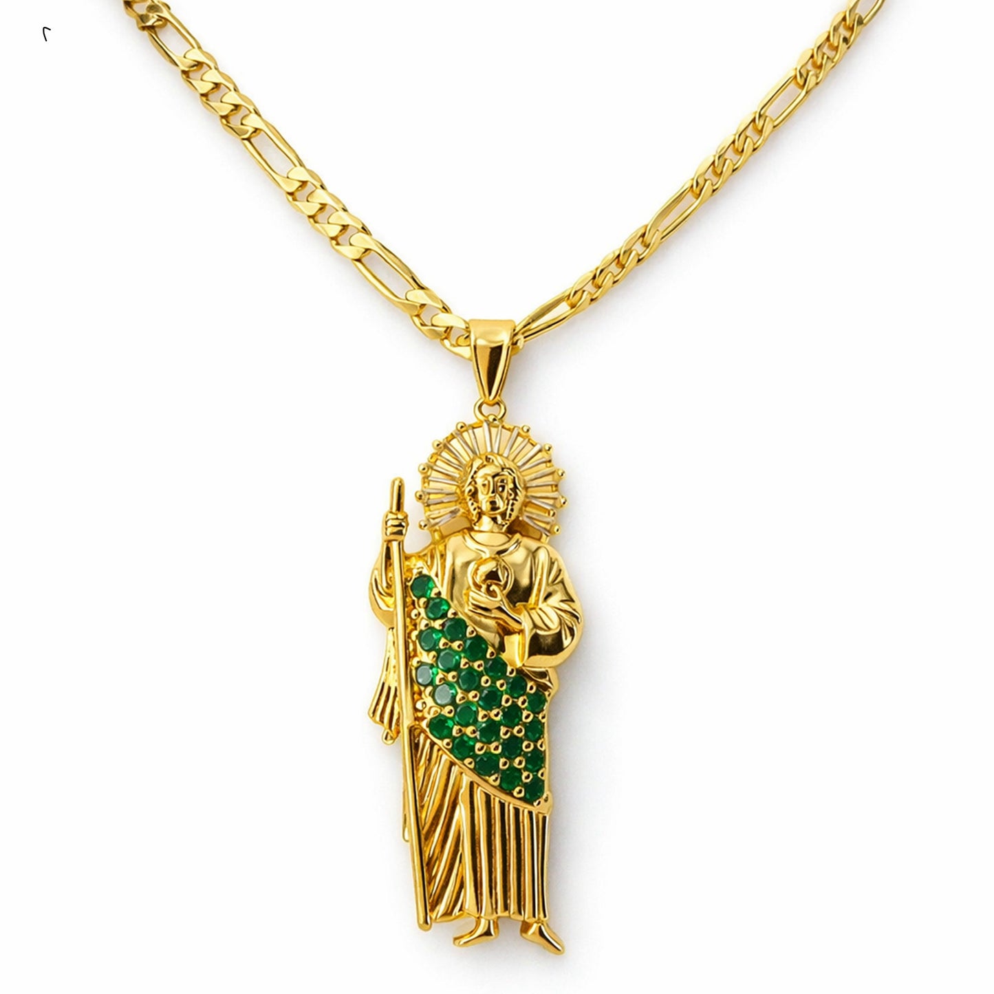 Cadena con Dije Caballero Oro Laminado 14k