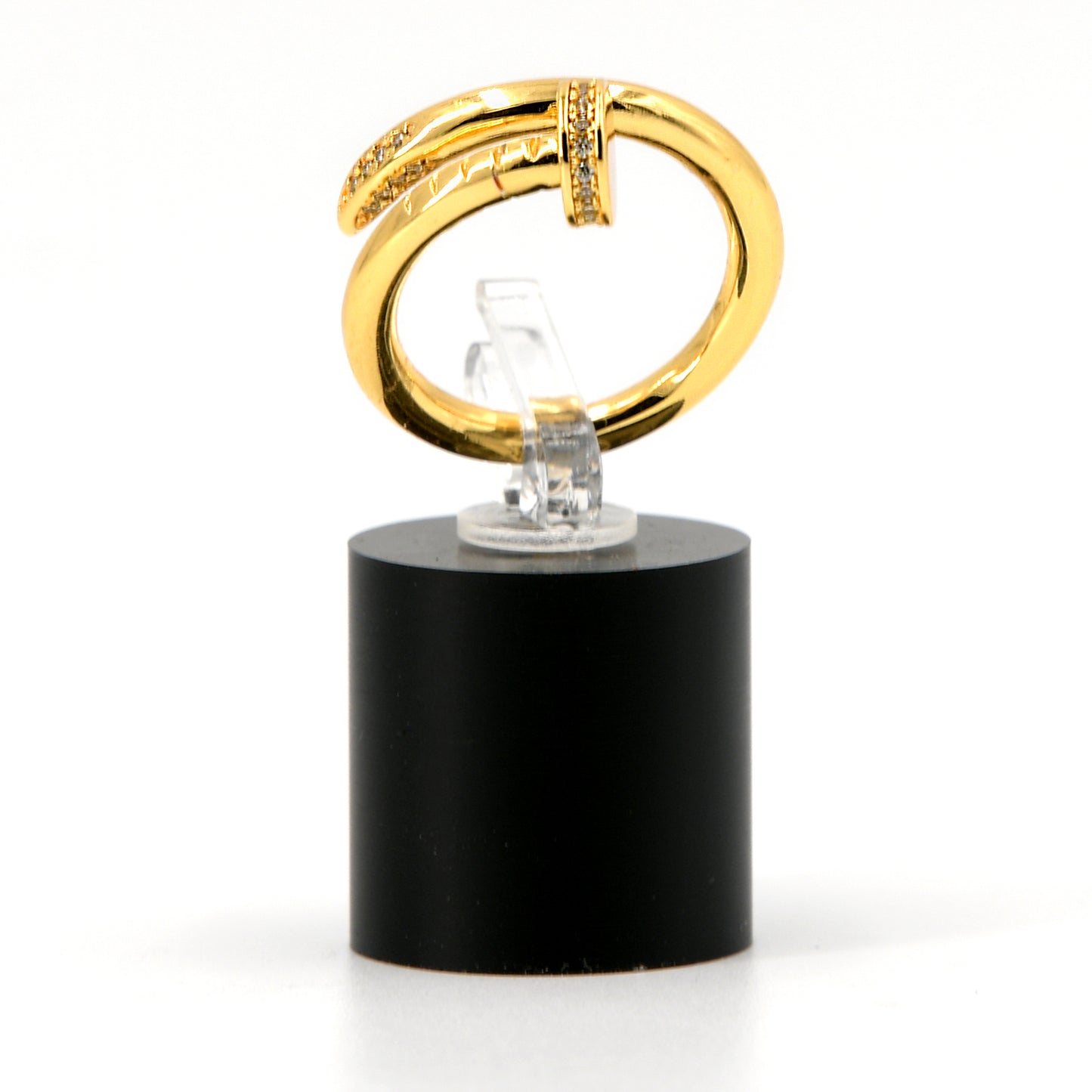 Anillo para dama de acero inoxidable oro laminado