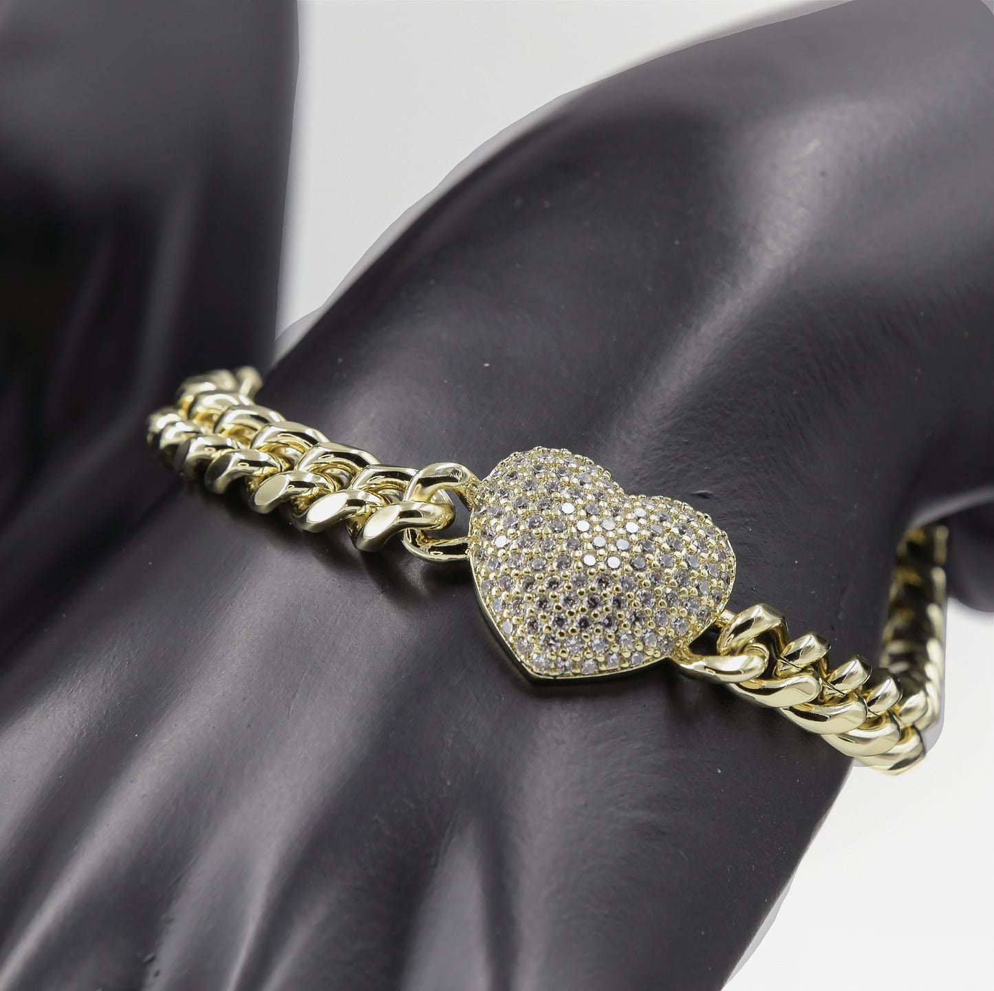 Set de cadena con pulsera para dama oro laminado