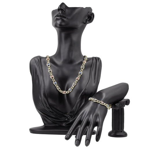 Set de cadena y pulsera para dama de proteccion