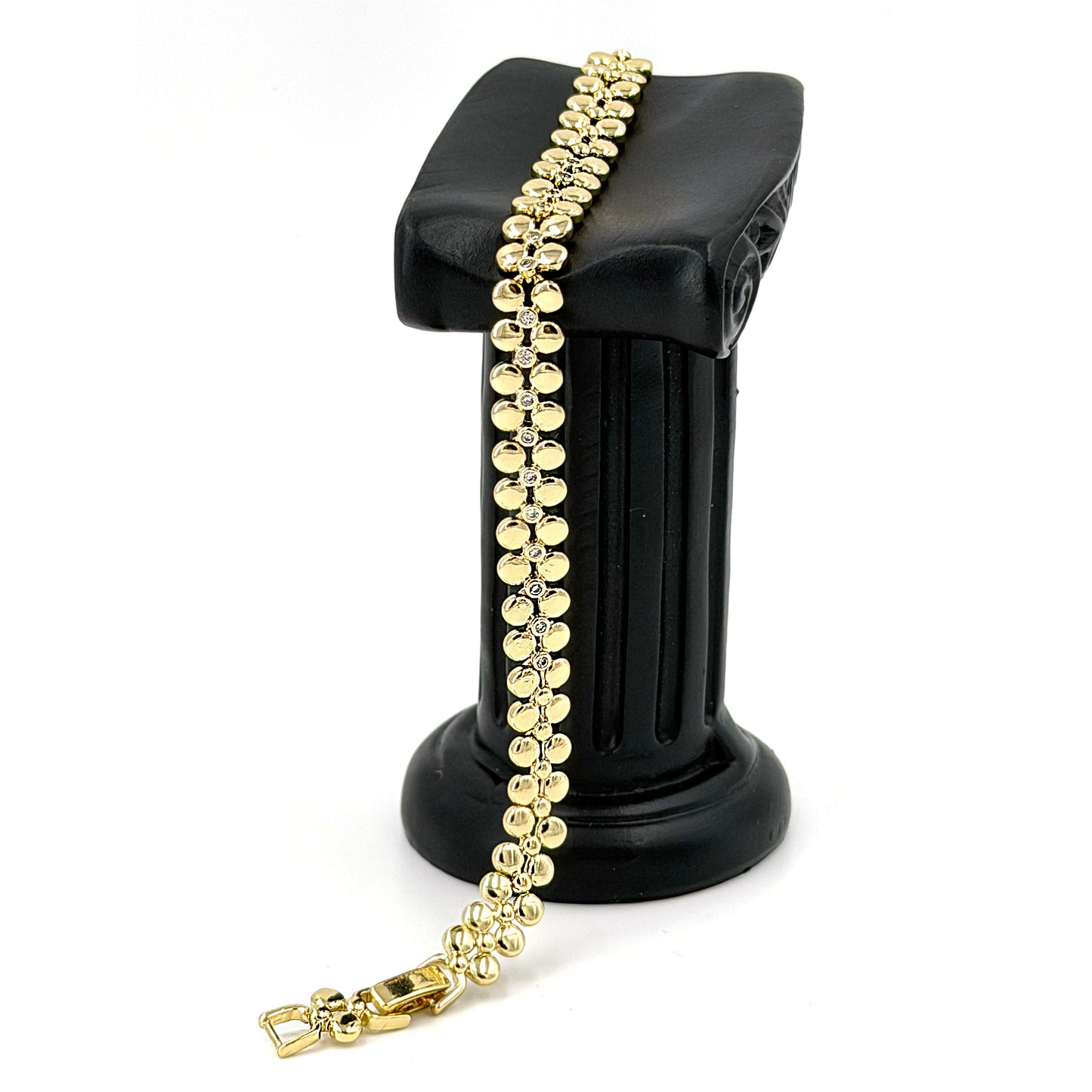Rolled gold bracelet for women