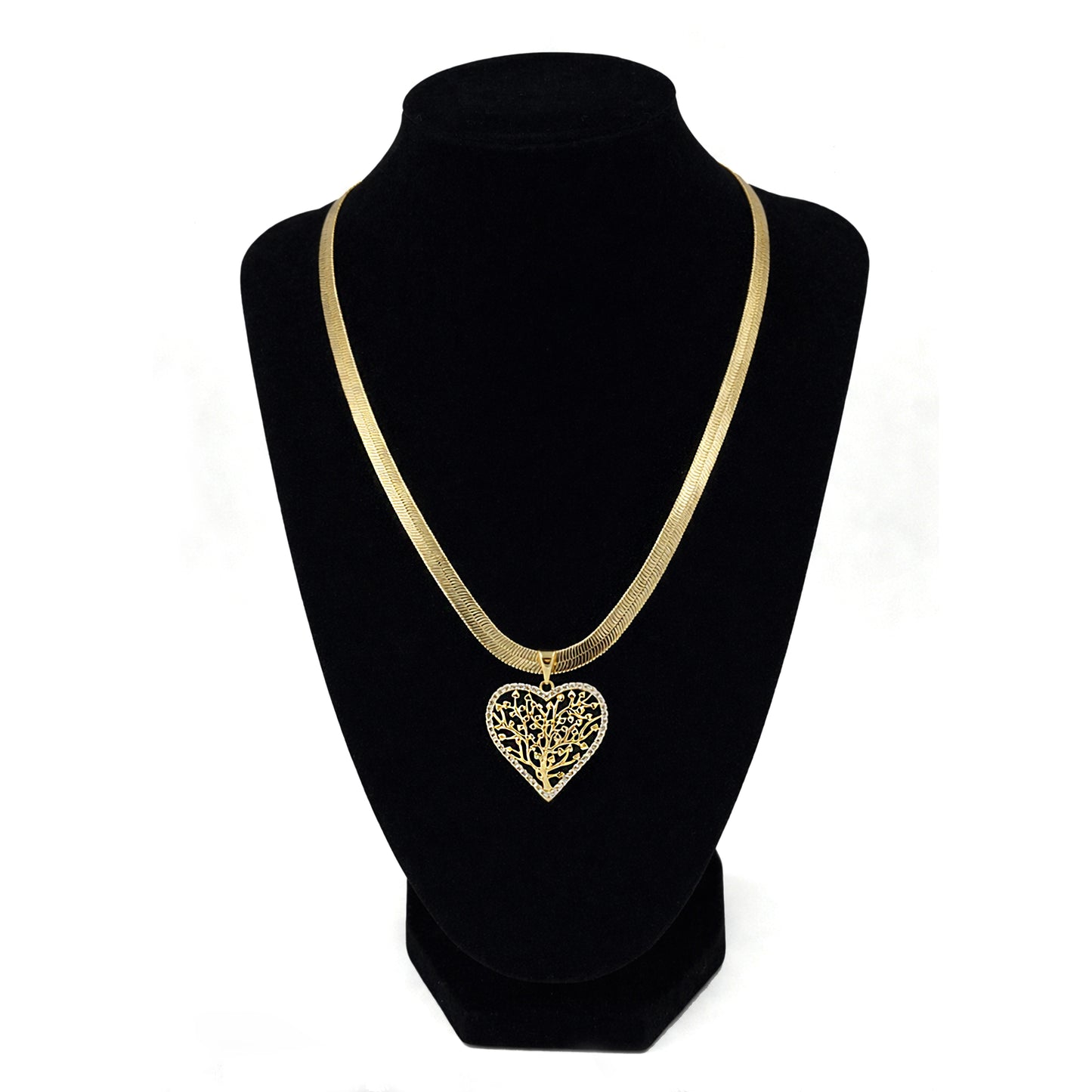 Set de Cadena con Dije Oro Laminado 14k