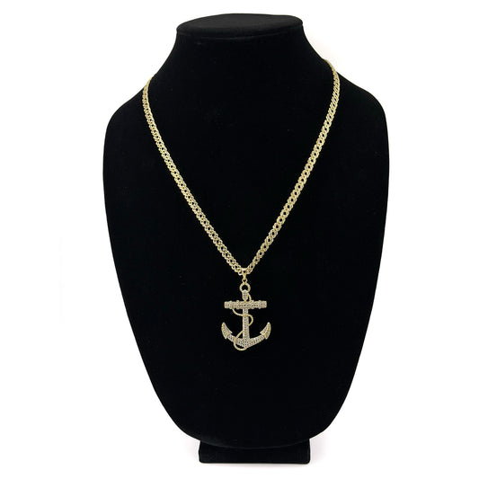 Cadena con Dije Caballero Oro Laminado 14k