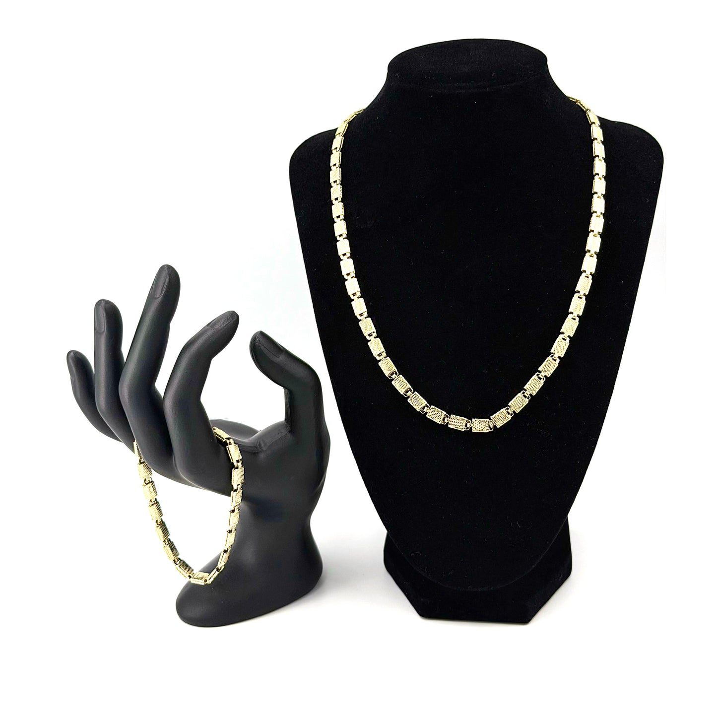 Set de Cadena y brazalete oro laminado alta calidad