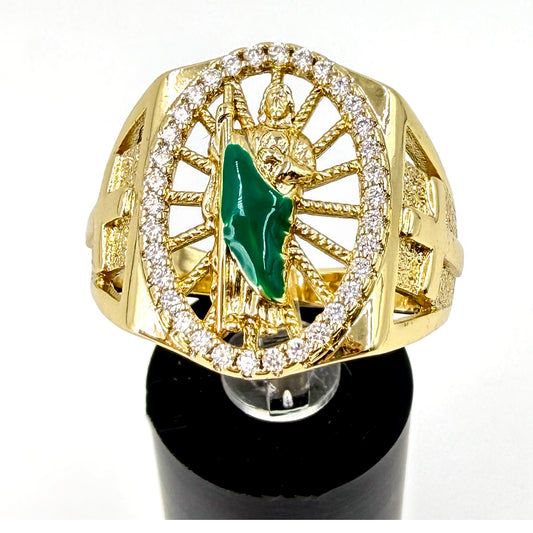 Anillo de San Judas para Dama Oro Laminado
