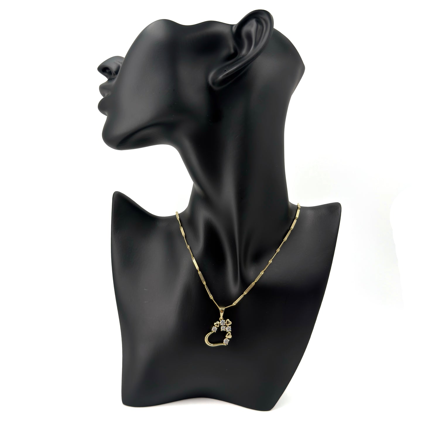 Cadena con dije, oro laminado