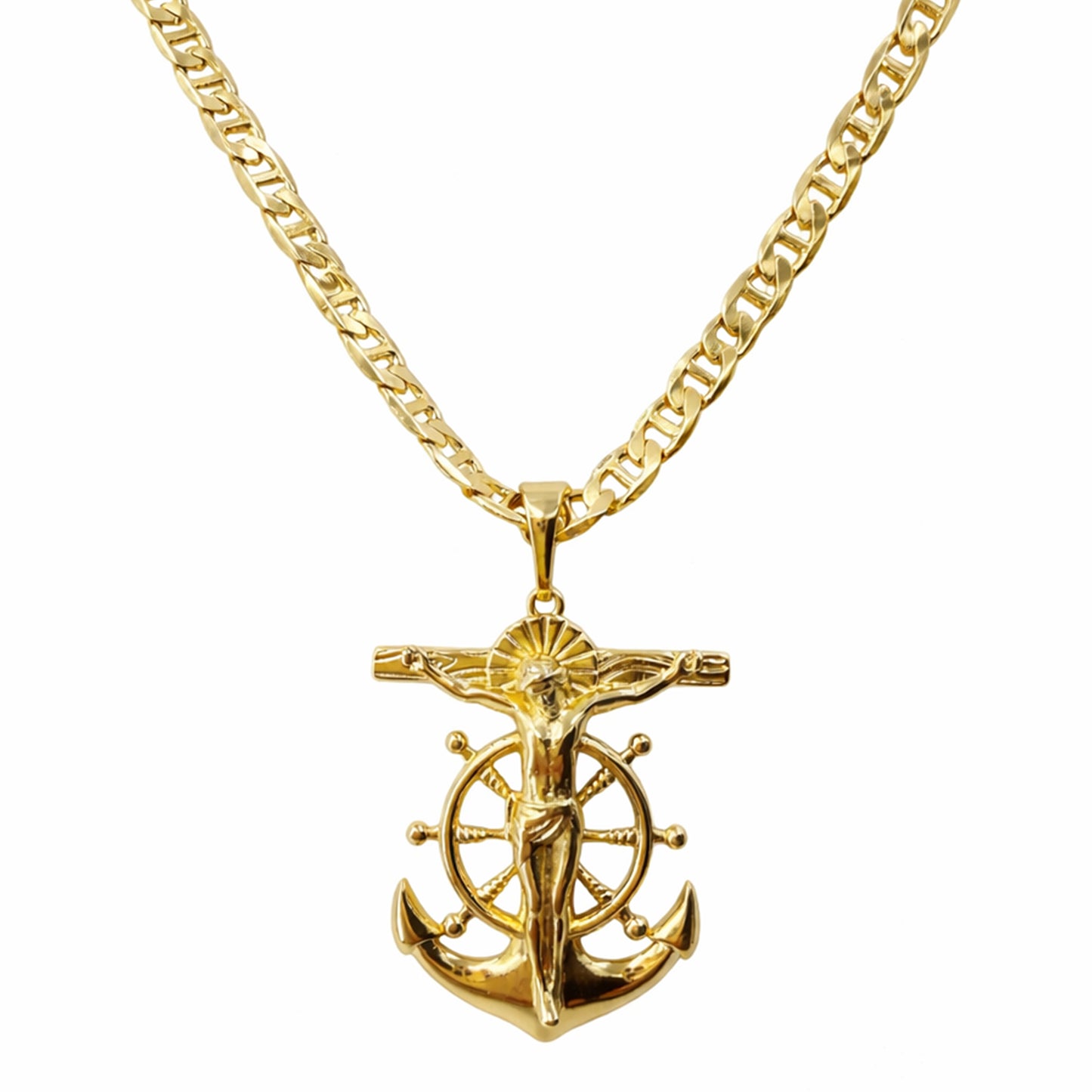 Cadena Caballero Oro Laminado