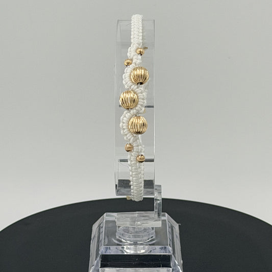 Pulsera Tejida Artesanal Oro Laminado. Nuestras Pulseras son Ajustables