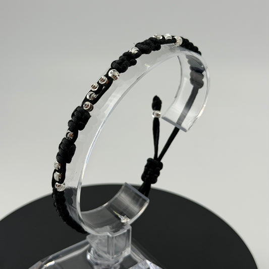 Pulsera Tejida Artesanal Oro Laminado Blanco. Nuestras Pulseras son Ajustables
