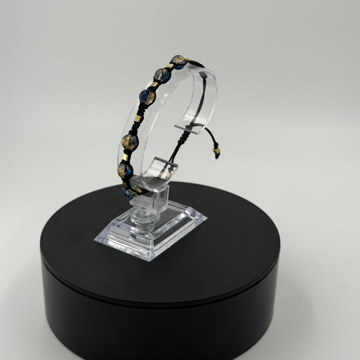 Pulsera Tejida Artesanal Oro Laminado